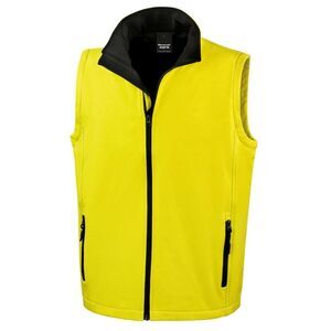 Result Mens Printable Softshell Body Warmer / Yellow/Black